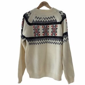 Vintage Ski Sweater Large Tall